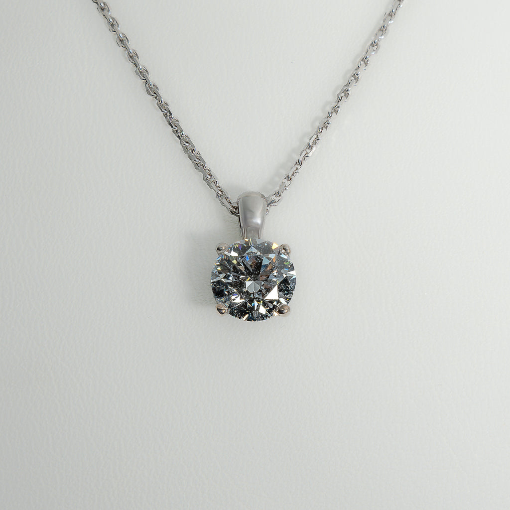 2ct Lab-Grown Diamond Pendant | Platinum