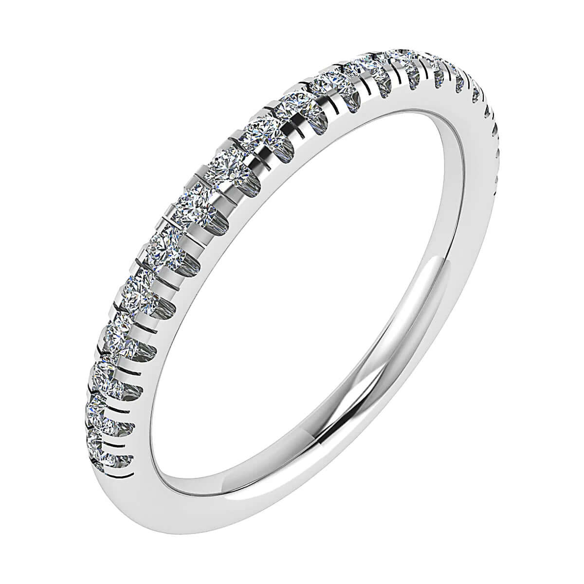 2mm Premium Micro Claw 50% - Lab-grown Diamond | 18k White Gold