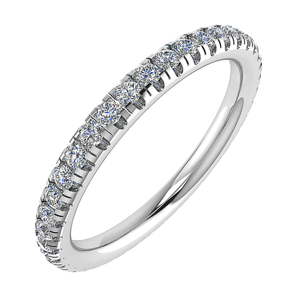 2mm Premium Micro Claw 100% - Lab-grown Diamond | 18k White Gold