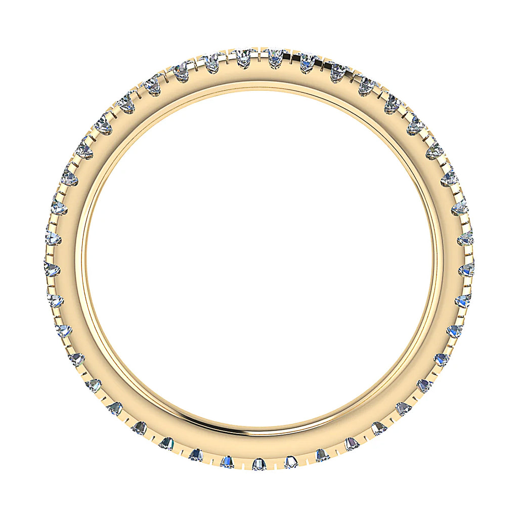 2mm Premium Micro Claw 100% - Lab-grown Diamond | 18k Yellow Gold