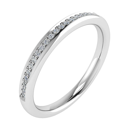 2mm Premium Grain Set 50% - Lab-grown Diamond | 18K White Gold