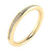 2mm Premium Grain Set 50% - Lab-grown Diamond | 18K Yellow Gold