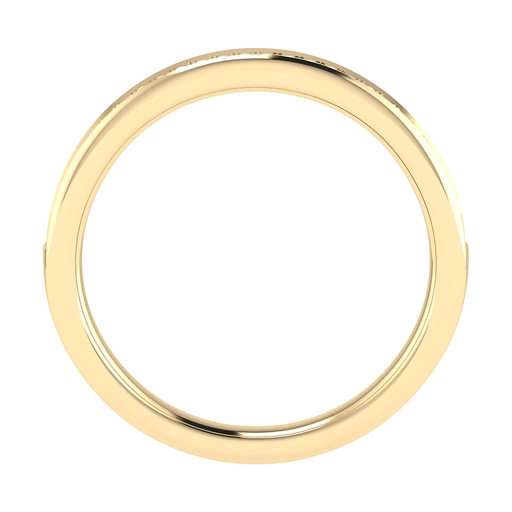 2mm Premium Grain Set 50% - Lab-grown Diamond | 18K Yellow Gold