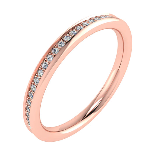 2mm Premium Grain Set 100% - Lab-grown Diamond | 18K Rose Gold