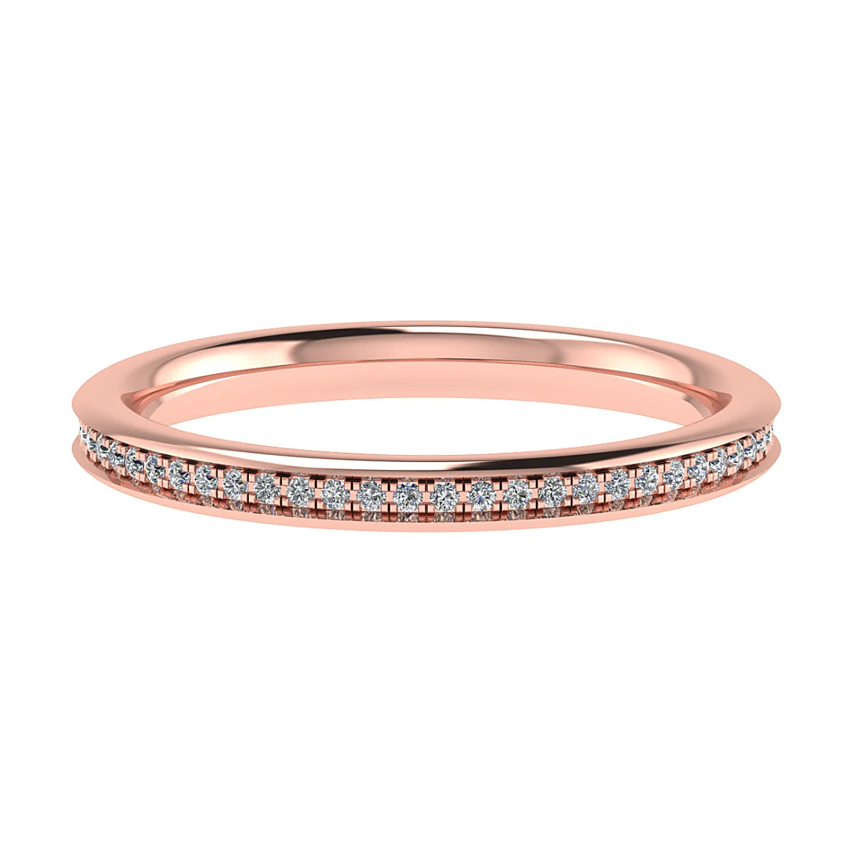 2mm Premium Grain Set 100% - Lab-grown Diamond | 18K Rose Gold