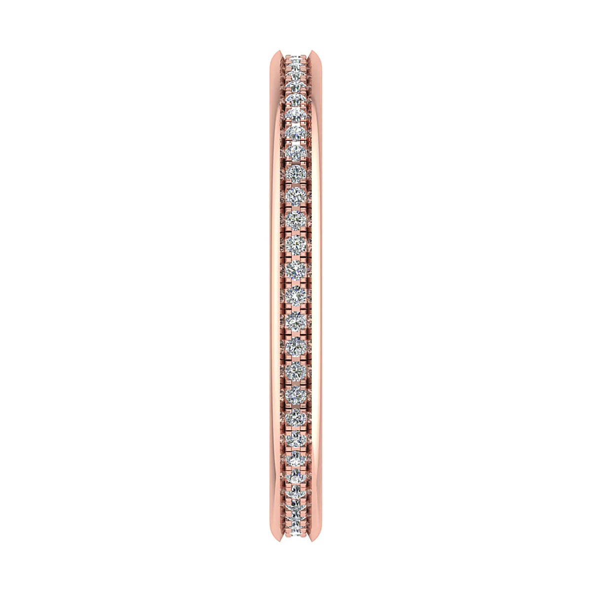 2mm Premium Grain Set 100% - Lab-grown Diamond | 18K Rose Gold