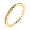 2mm Premium Grain Set 100% - Lab-grown Diamond | 18K Yellow Gold